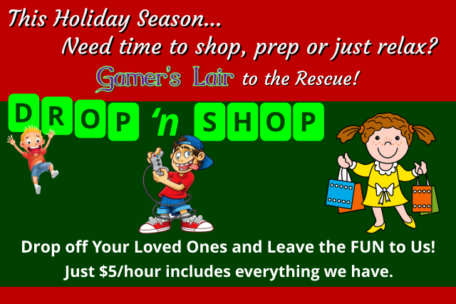 Drop-n-Shop Drop off the kids and shop in peace