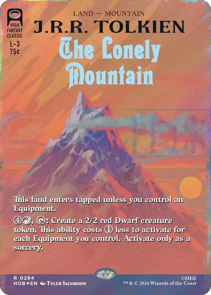 The Lonely Mountain (Borderless)
