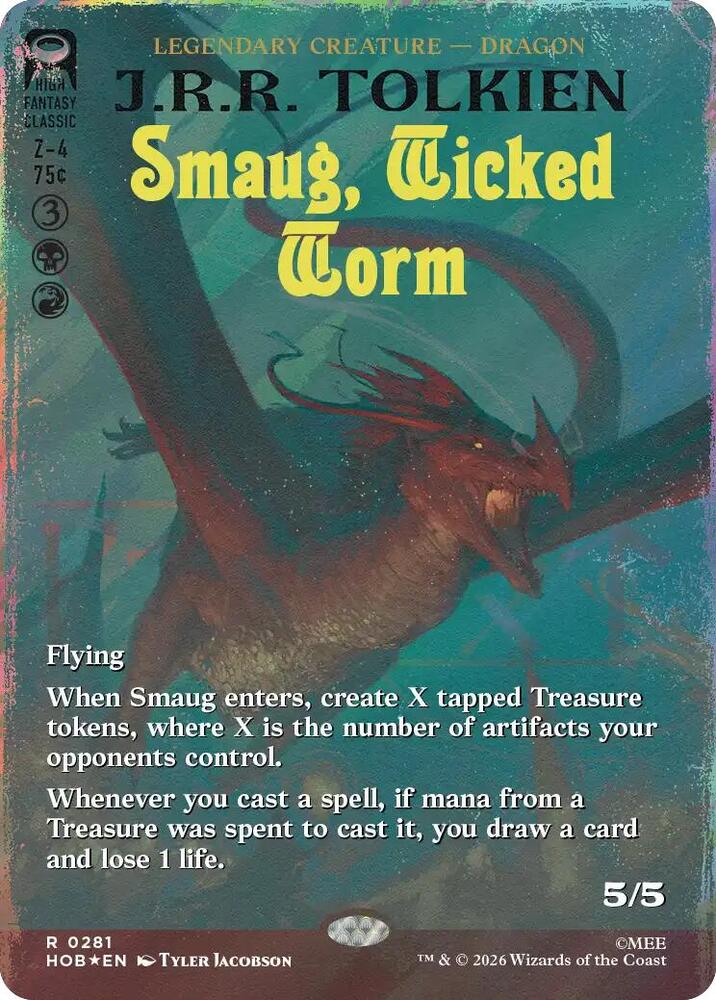 Smaug, Wicked Worm (Borderless)