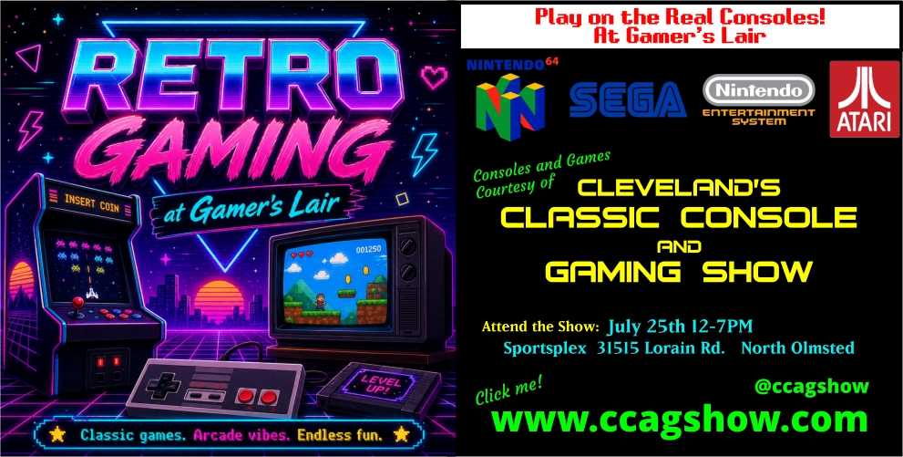 Retro gaming at Gamer's Lair: Sega Atari NES N64'